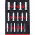 BOXO 15Pc 3/8" 12PT Deep Socket Set (7mm to 21mm)