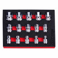 BOXO 15Pc 3/8" MULTIfix Spline Socket Set