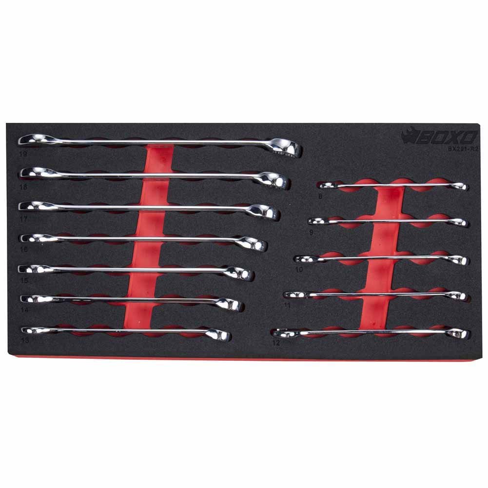 BOXO 12Pc Combination Spanner Set (8mm to 19mm)
