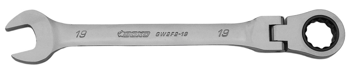 BOXO 12Pc Flex-Head Ratcheting Spanner Set