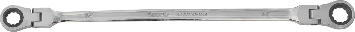 BOXO 6Pc Double Flex-Head Ratcheting Spanner Set