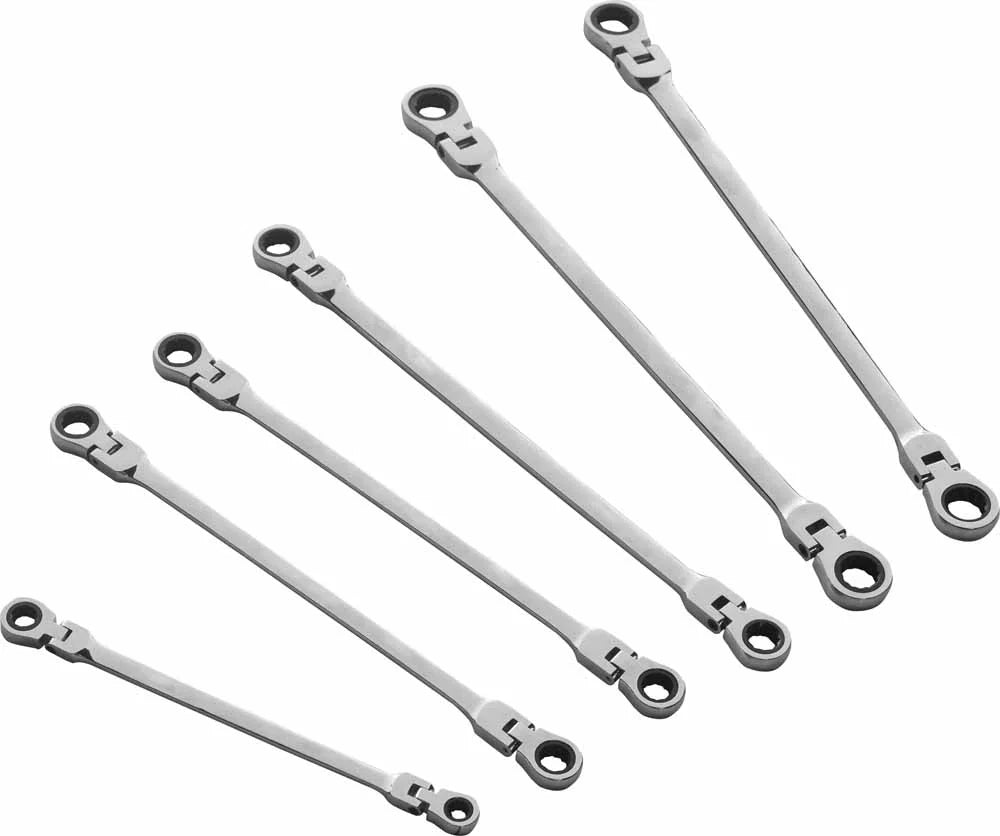Powerhand 6 Pc XL Flex Head Ratcheting Spanner Set