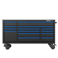 BOXO PRO 72" Gloss Finish 14 Drawer Roll Cabinet - Various Trim Options Available