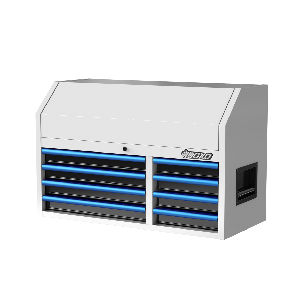 BOXO 41" 8 Drawer Top Box with Drawer Trim Pack - White Body with Coloured Trim Pack