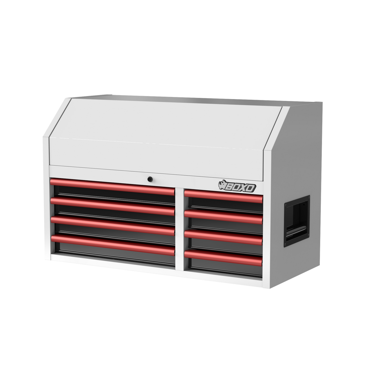 BOXO 41" 8 Drawer Top Box with Drawer Trim Pack - White Body with Coloured Trim Pack