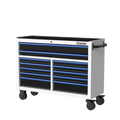 BOXO 53" 12 Drawer Roll Cabinet with Drawer Trim Pack - White Body with Trim Colour Options
