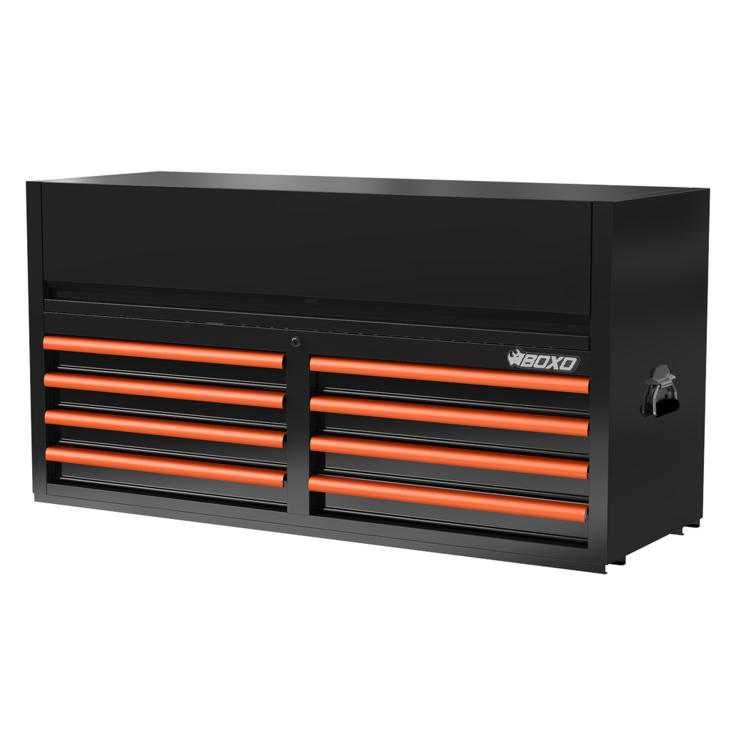 BOXO 53" 8 Drawer Top Box with Drawer Trim Pack - Black Body with Trim Colour Options