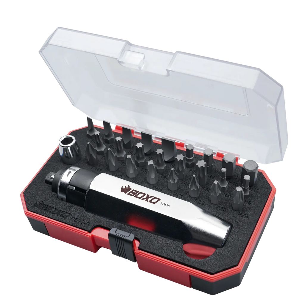 BOXO 27Pc 3/8" Impact Driver & Bit Set